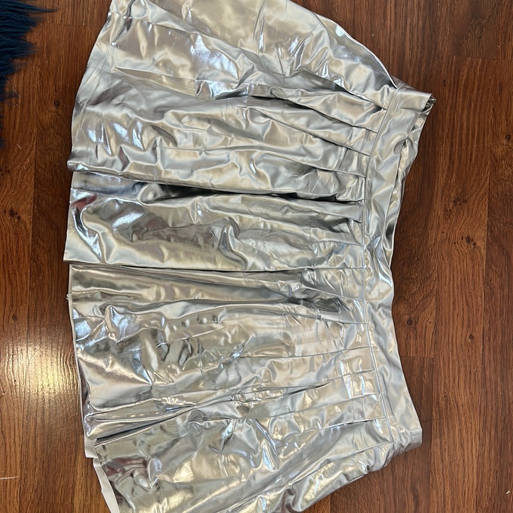 Silver, mini skirt